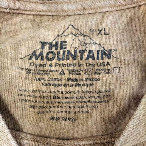 ザマウンテン the mountain 00S タイダイ染め ネイティブアメリカン アニマル S/S Tシャツ メンズ import:XL