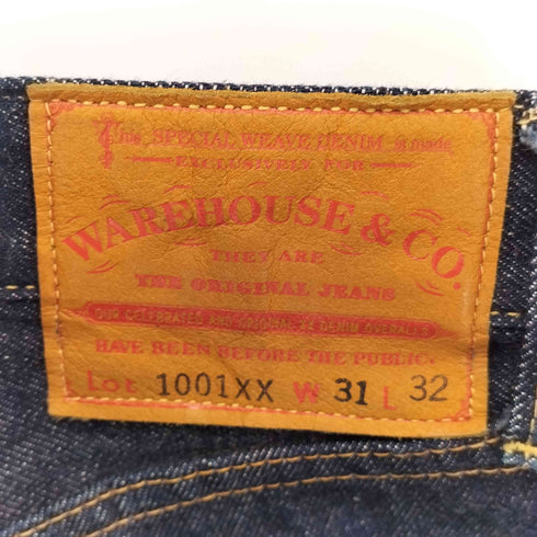 ウエアハウス WAREHOUSE 1001XX 赤耳 隠しリベット 5ポケット ボタンフライ デニム メンズ W31 L32