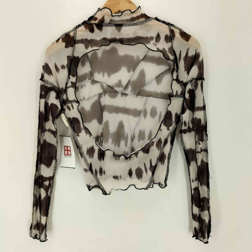 MESH MOCK NECK TOP レディース