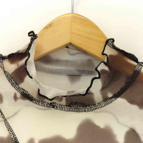 MESH MOCK NECK TOP レディース