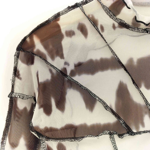 MESH MOCK NECK TOP レディース