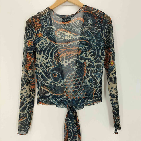 ジャンポールゴルチエ Jean Paul GAULTIER FOR TARGET TATTO MESH TOP パワーネット トップス レディース import:XS
