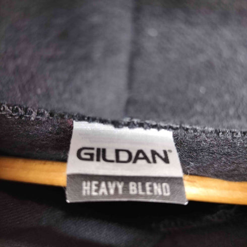 ギルダン GILDAN スカルプリント 総柄 パーカー メンズ import:L