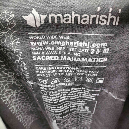 マハリシ MAHARISHI 00S 刺し子 プルオーバー パーカー メンズ S