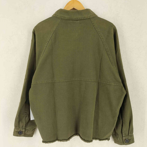 ザラ ZARA trf collection 裾カットオフ ミリタリージャケット レディース S
