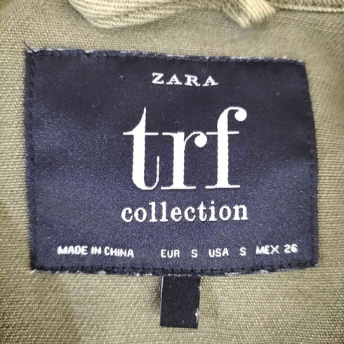 ザラ ZARA trf collection 裾カットオフ ミリタリージャケット レディース S