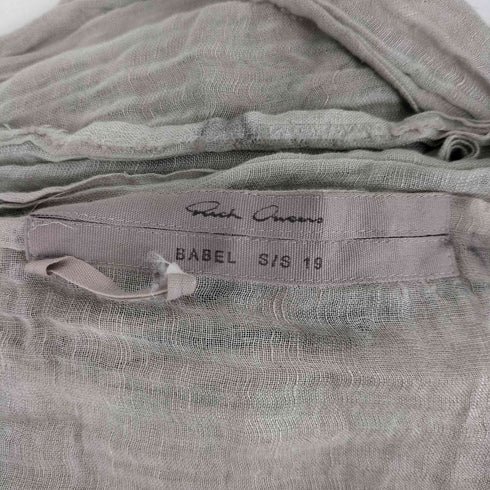 リックオウエンス RICK OWENS BABEL 大判 ストール メンズ