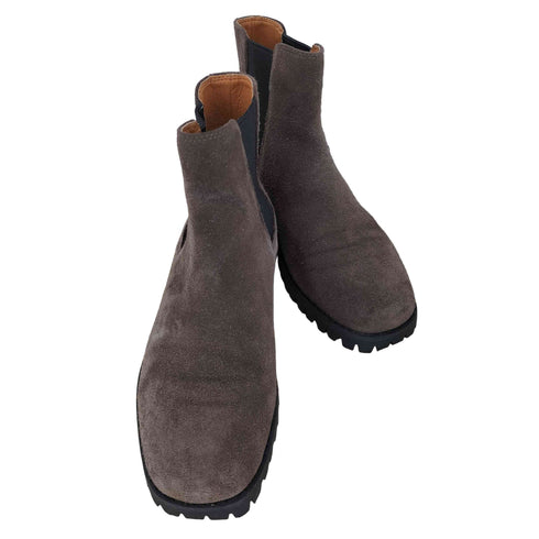 mole shoes SQUARE TOE SIDE GORE BOOTS SUEDE スクエアトゥ サイドゴア ブーツ vibramソール レディース us5
