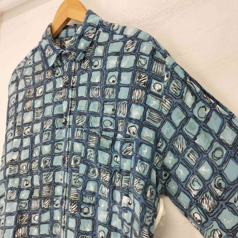CONCORD ビスコース 総柄シャツ メンズ 39/40