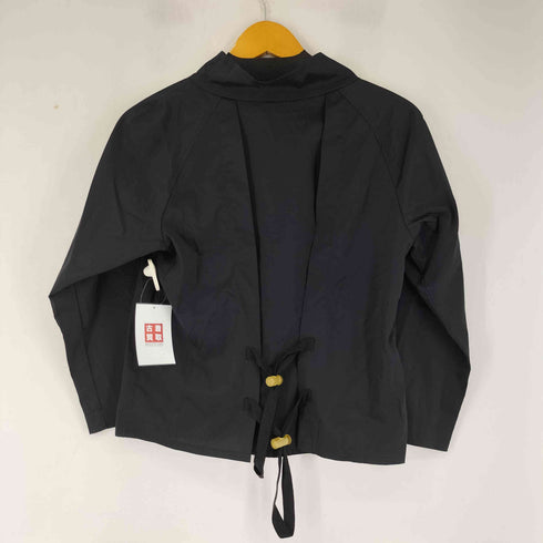T POINT バックレースアップ ナイロン ハイネック ブラウス レディース JPN:1