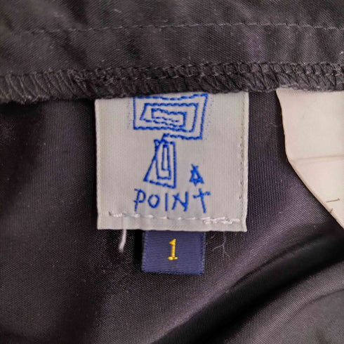 T POINT バックレースアップ ナイロン ハイネック ブラウス レディース JPN:1