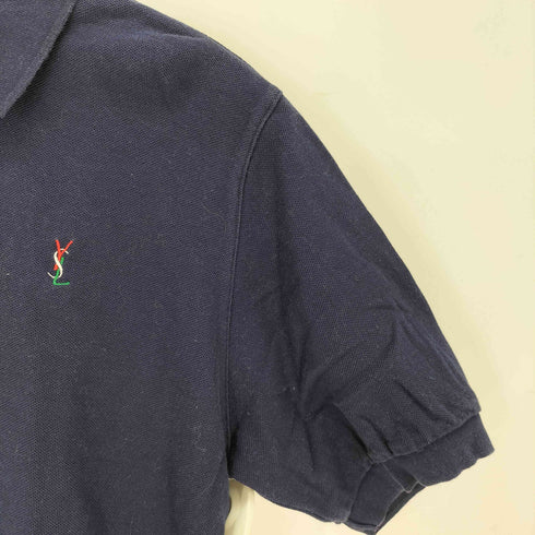 イヴサンローラン Yves Saint Laurent 刺繍ロゴ ポロシャツ レディース import:M