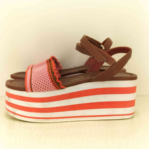 ケイトスペード Kate spade レザーストラップ ウェッジソールサンダル レディース
