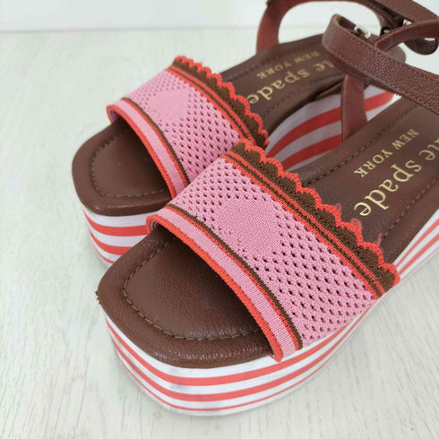 ケイトスペード Kate spade レザーストラップ ウェッジソールサンダル レディース