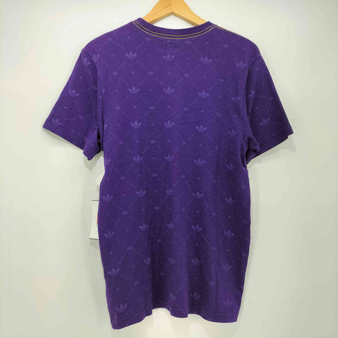 アディダス adidas 00S ロゴプリント 総柄 モノグラム S/S Tシャツ メンズ import:M