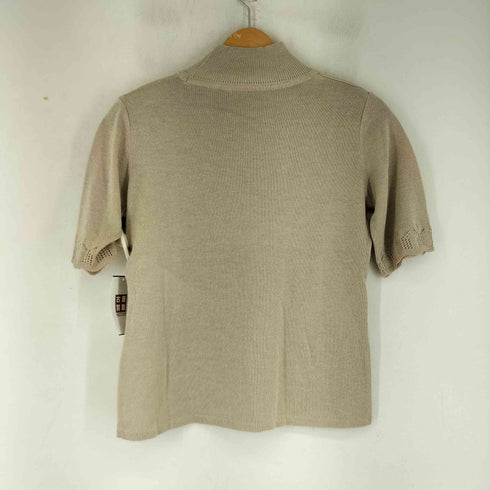 RITSUKO SHIMAHARA ラメ ハイネック S/S ニット レディース JPN:1