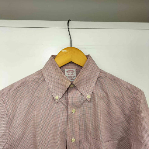 ブルックスブラザーズ BROOKS BROTHERS TRADITIONAL FIT チェック柄 L/S BDシャツ メンズ 14 1/2