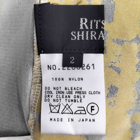 RITSUKO SHIMAHARA Y2K シアー プリント S/S カットソー レディース