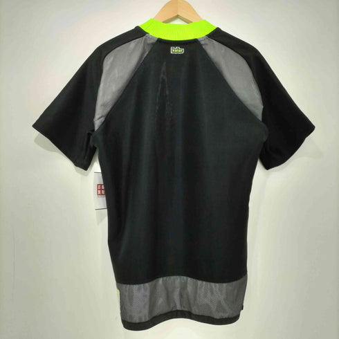 カラー kolor ロゴ刺繍 メッシュ切替 ラグラン モックネック Tシャツ メンズ import:M