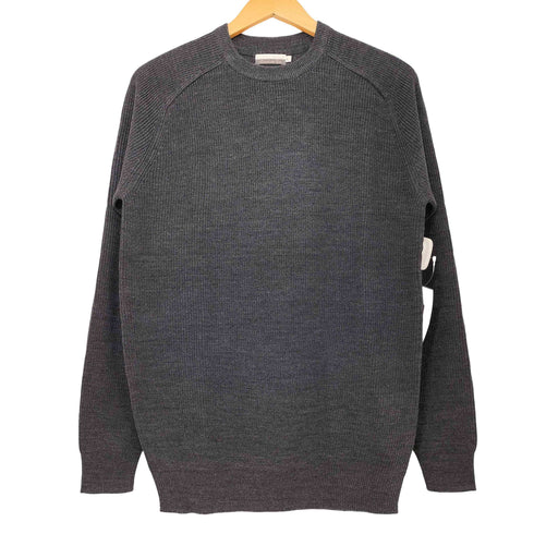 COTTON&SILK ラグラン クルーネック リブニット メンズ import:L