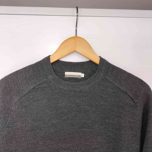 COTTON&SILK ラグラン クルーネック リブニット メンズ import:L
