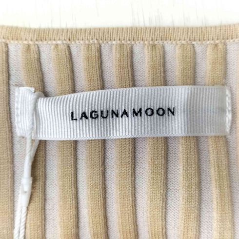 ラグナムーン LAGUNAMOON ホルターリブニットプルオーバー レディース FREE