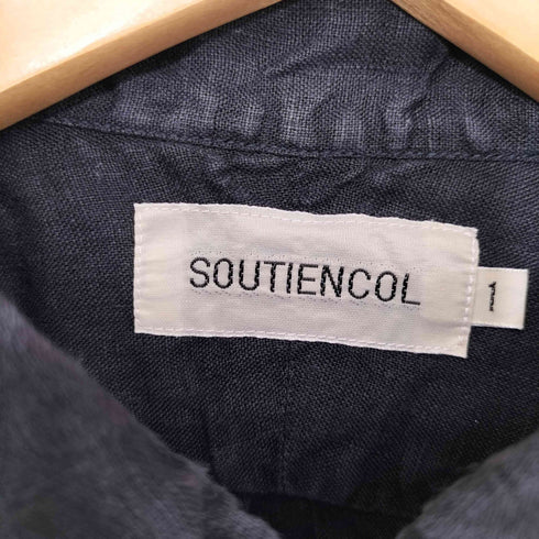 SOUTIENCOL リネン プルオーバーシャツ メンズ JPN:1