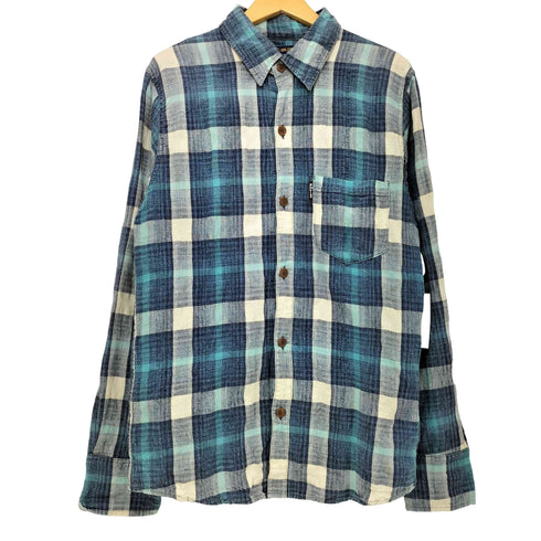 ブルーブルー BLUE BLUE リネンブレンド ブロックチェック L/S シャツ メンズ JPN:3