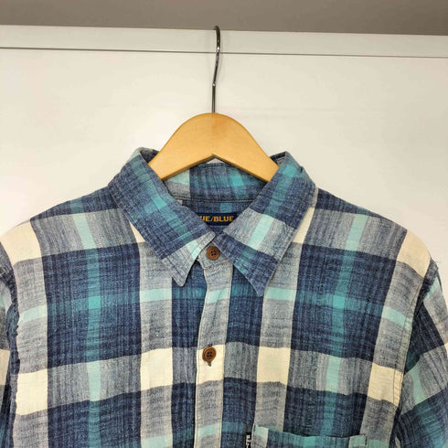 ブルーブルー BLUE BLUE リネンブレンド ブロックチェック L/S シャツ メンズ JPN:3