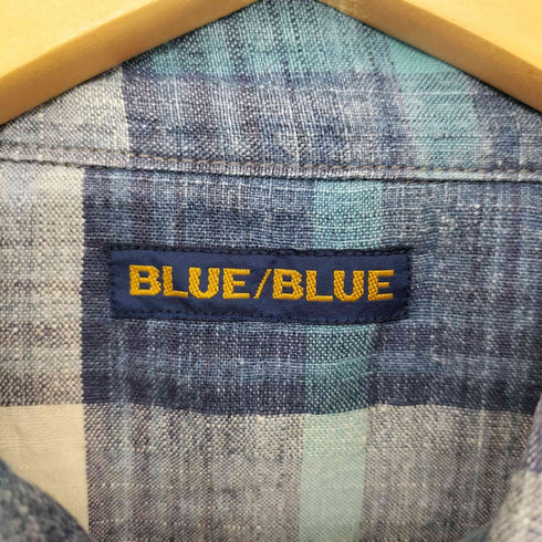 ブルーブルー BLUE BLUE リネンブレンド ブロックチェック L/S シャツ メンズ JPN:3