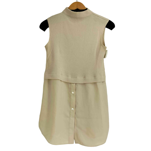 セオリー theory SWEATER RIB KNIT 2 SL COMBO TUNIC ドッキングリブニット ブラウス レディース import:S