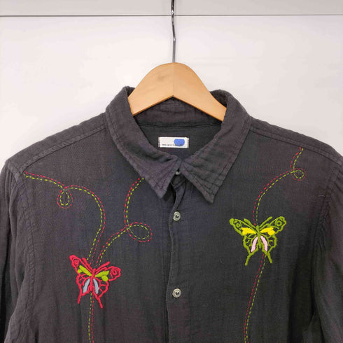 we are GAIJIN バタフライ刺繍 コットン L/S シャツ メンズ JPN:L