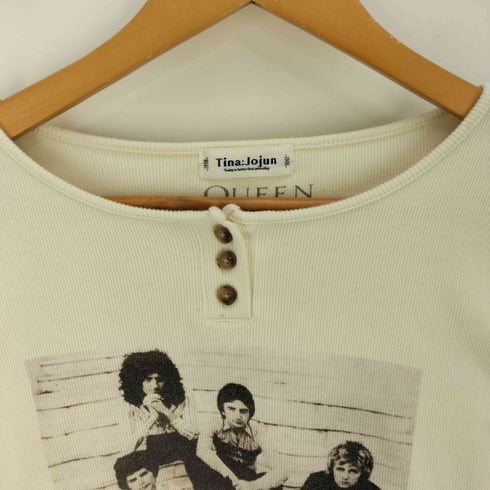 ティーナジョジュン TINA:JOJUN QUEEN ヘンリーネックTシャツ レディース JPN:M