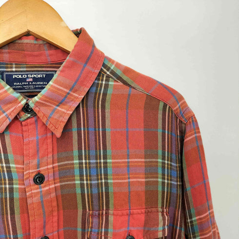 ポロスポーツラルフローレン POLO SPORT RALPH LAUREN チェック柄 コットン ネルシャツ メンズ import:L