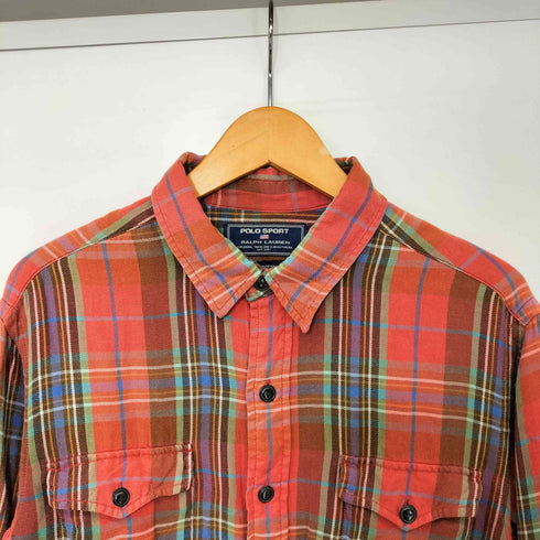 ポロスポーツラルフローレン POLO SPORT RALPH LAUREN チェック柄 コットン ネルシャツ メンズ import:L