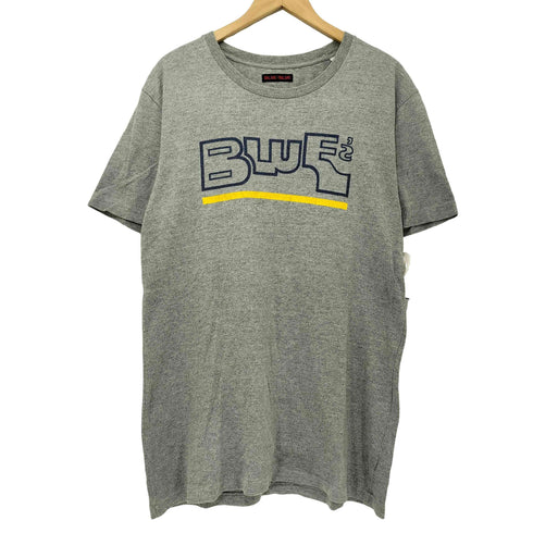 ブルーブルー BLUE BLUE レタリングロゴプリント S/S Tシャツ メンズ JPN:3