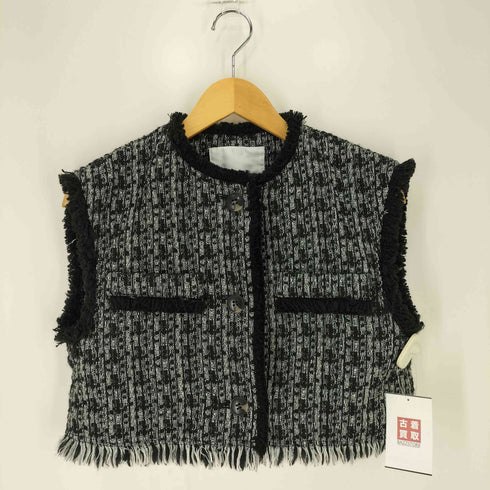 スライ SLY FRINGE TWEED ベスト&ショートパンツ セットアップ レディース 1