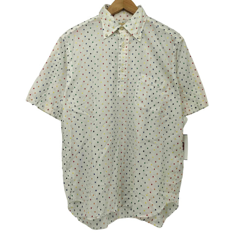 SOUTIENCOL ドット コットン プルオーバー S/S シャツ メンズ JPN:2