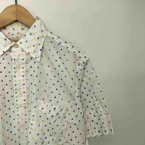 SOUTIENCOL ドット コットン プルオーバー S/S シャツ メンズ JPN:2