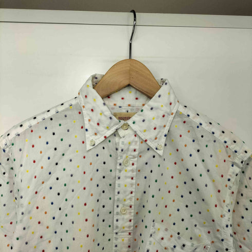 SOUTIENCOL ドット コットン プルオーバー S/S シャツ メンズ JPN:2