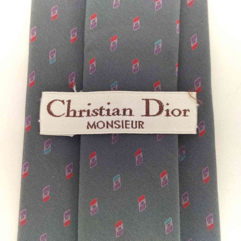クリスチャンディオール Christian Dior シルク100% 総柄ネクタイ メンズ