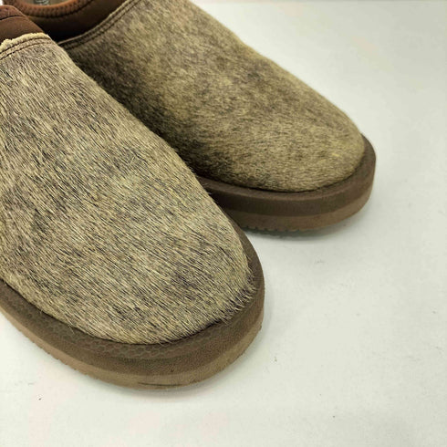 スイコック suicoke 別注 ハラコ ムートン サボ スリッポン vibramソール レディース JPN:23