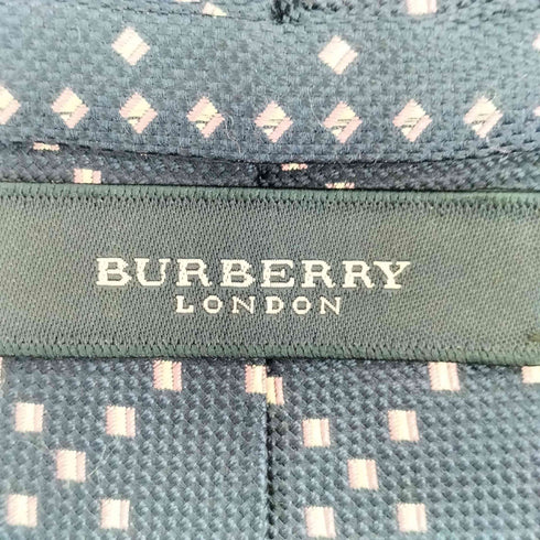 バーバリーロンドン BURBERRY LONDON シルク100% 総柄ネクタイ メンズ
