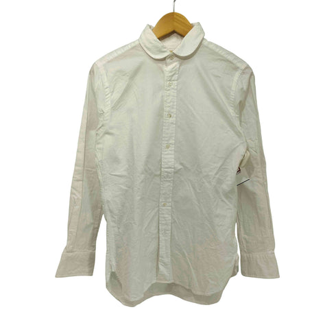 SOUTIENCOL 丸襟 マチ付 オックスフォード生地 L/S シャツ メンズ JPN:2