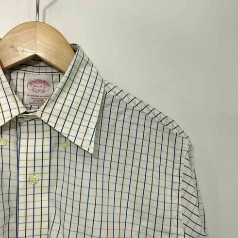 ブルックスブラザーズ BROOKS BROTHERS TRADITIONAL FIT チェック柄 L/S BDシャツ メンズ 14 1/2