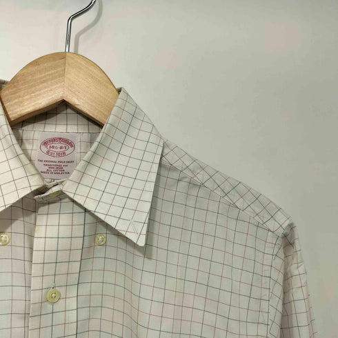 ブルックスブラザーズ BROOKS BROTHERS TRADITIONAL FIT チェック柄 L/S BDシャツ メンズ 14 1/2