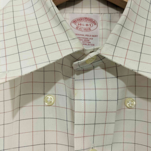 ブルックスブラザーズ BROOKS BROTHERS TRADITIONAL FIT チェック柄 L/S BDシャツ メンズ 14 1/2
