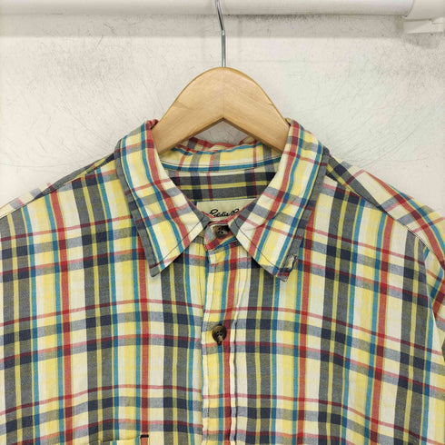 エディーバウアー Eddie Bauer 90s 白タグ タータンチェック L/S シャツ メンズ import:M