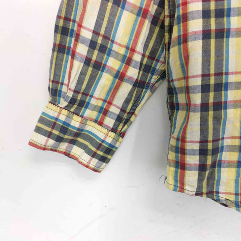 エディーバウアー Eddie Bauer 90s 白タグ タータンチェック L/S シャツ メンズ import:M