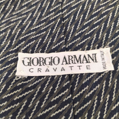 ジョルジオアルマーニ Giorgio Armani 総柄 シルク ネクタイ メンズ